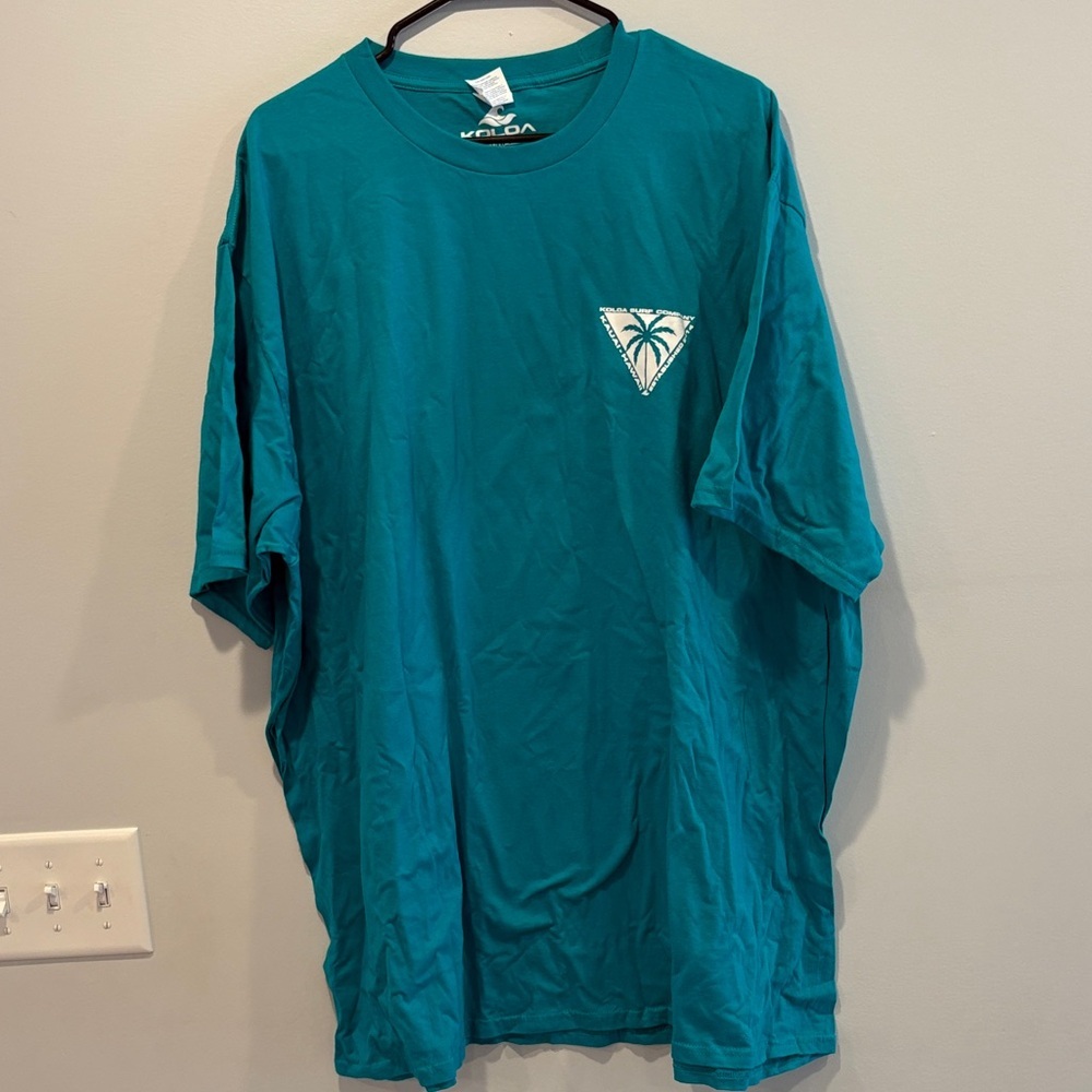 Teal Palm Tree Graphic Tee